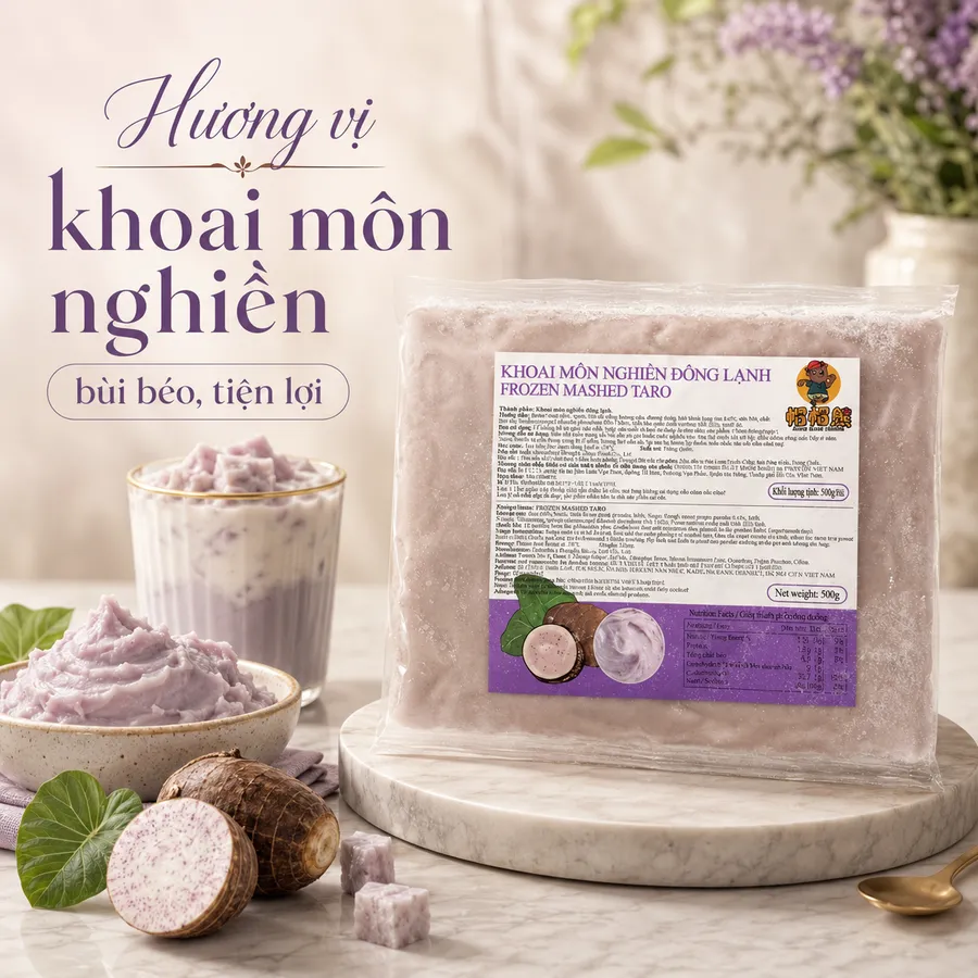 Khoai môn nghiền
